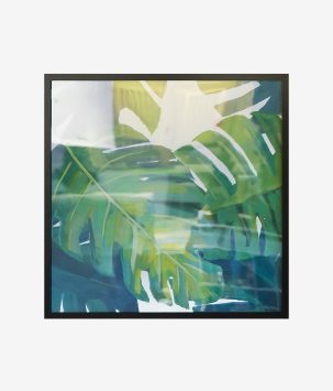 Multicolour Canvas Leaf